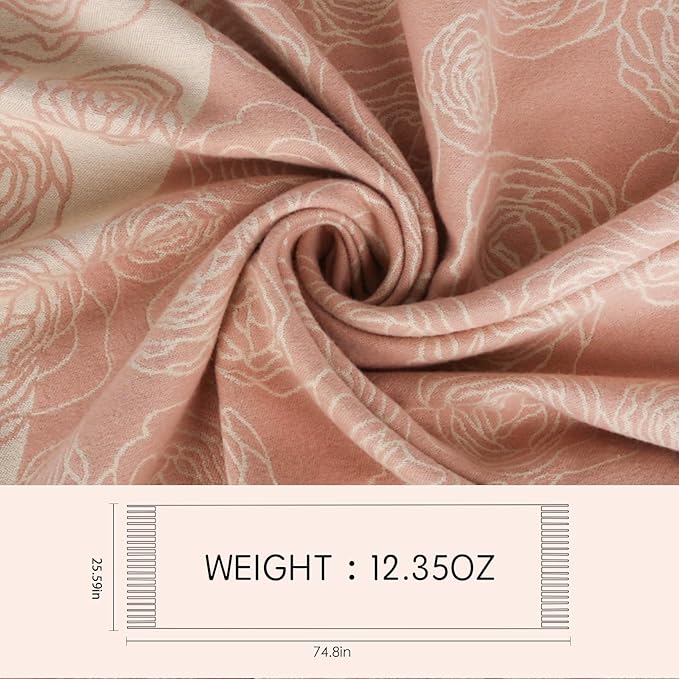 EXTREE Scarfs for Women Pashmina Silky Shawl Wrap for Evening Dressing Blanket Open Front Poncho Cape