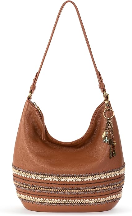 The Sak Sequoia Hobo Bag - Premium Large Leather Women's Handbag for Everyday & Travel - Durable Purse With Zipper Pocket
