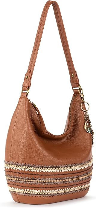 The Sak Sequoia Hobo Bag - Premium Large Leather Women's Handbag for Everyday & Travel - Durable Purse With Zipper Pocket