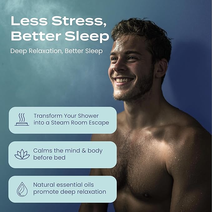 Body Restore Shower Steamers Aromatherapy 6 Pack – Valentines Day Gifts for Her and Him, Birthday Gifts for Women and Men, Relaxation, Stress Relief, Self Care – Clarity