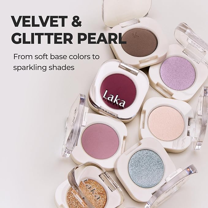 Laka Mono Single Eyeshadow, High Pigment Eye Shadow, Easy Apply, Long Lasting Color, Smooth Blendable Formula, Vegan, K-Beauty (#938 Khaki)