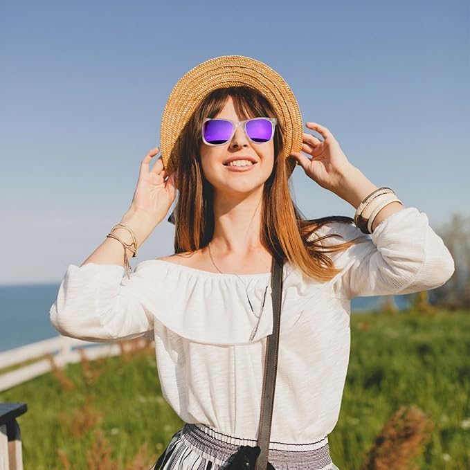 MEETSUN Polarized Sunglasses for Women Men Classic Retro Square Frame Driving Sun Glasses UV Protection