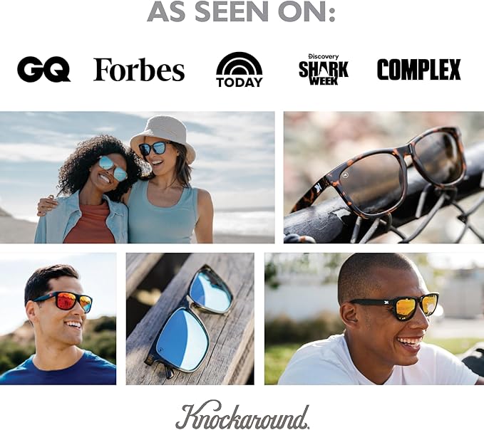 Knockaround Deja Views Polarized Sunglasses for Women & Men - Trendy Sunglasses - UV400 Protection