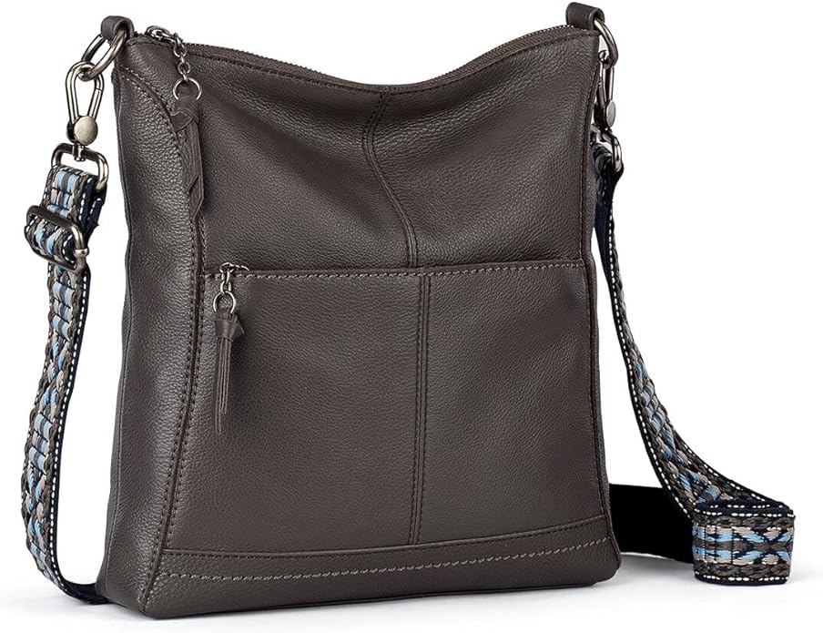 The Sak Lucia Crossbody Bag in Leather, Convertible Purse with Adjustable Strap