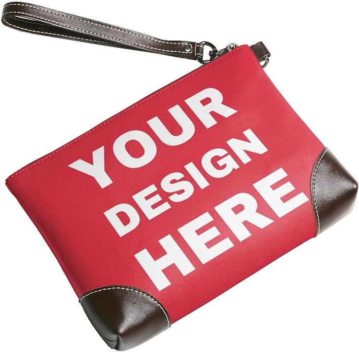 Custom Leather Wristlet Personalized Wallets For Women Men Wristlet Handbags Customized Clutch Purses For Women