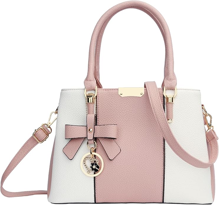 KKXIU 3 Zippered Compartments Purses and Handbags for Women Top Handle Satchel Shoulder Ladies Bags