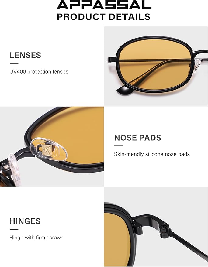 Retro Oval Sunglasses for Women Men Trendy Large Round Y2k Sunnies AP3681
