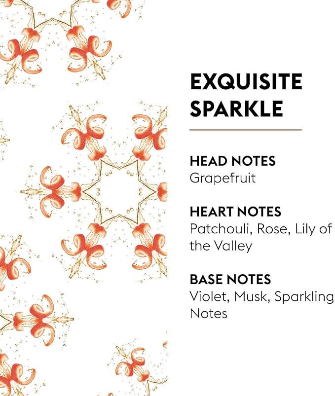 MAISON BERGER Exquisite Sparkle Lampe Berger Refill, 500 ml (16.9 fl oz), 2-in-1 Catalytic System, Neutralizes Odors and Diffuses Fragrance, Grapefruit, Rose, Made in France