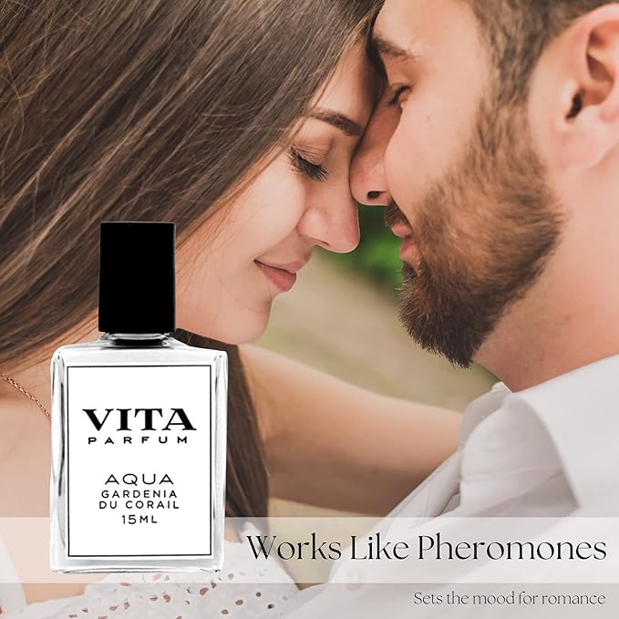 Vita Parfum Gardenia Perfume Oil, Long Lasting, Fresh Clean Island Gardenia blended with Rose, Jasmine, Muguet and Aldehydic Notes, Cruelty Free All Natural Perfume Oil for Mothers Day - 15 ml