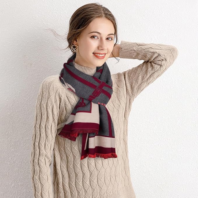 EXTREE Scarfs for Women Pashmina Silky Shawl Wrap for Evening Dressing Blanket Open Front Poncho Cape
