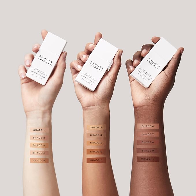 Summer Fridays Sheer Skin Tint - Skin Tint with Hyaluronic Acid - Helps Diminish Uneven Skin Tone - Sheer to Light Coverage - Shade 4 - Light-Medium with Neutral Olive Undertones (1 Fl Oz)