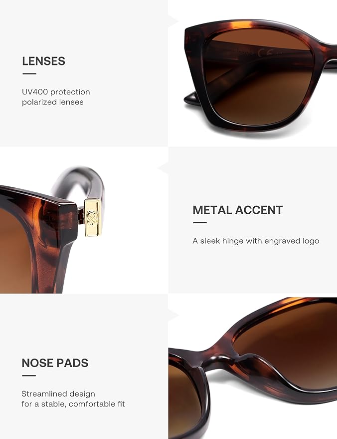 SOJOS Vintage Oversized Cateye Sunglasses Womens UV400 Large Designer Shades Lentes De Sol Para Mujer SJ2634