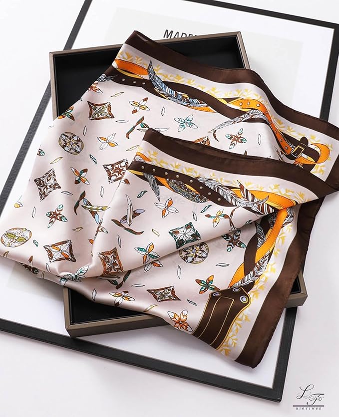 Satin Bandanas Head Scarf For Women Hair Scarves Accessories Lightweight Fashion Wrap Neck Silk Sleeping Headscarf