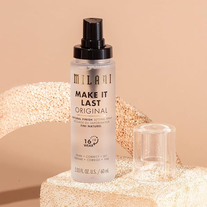 Milani Setting Spray + Primer, Make It Last Original - Natural Finish with Niacinamide for Hydration, Setting Spray for Makeup and Face Primer, 3-in-1 Prime + Hydrate + Set, 2.03 Fl. Oz - 2 Pack