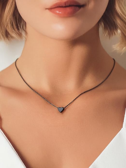 PROSILVER 925 Sterling Silver Necklace for Women | Dainty Delicate Adjustable Choker with Heart/Star/Moon/Vertical Bar Pendant, Hypoallergenic Tarnish Resistant Everyday Jewelry Gift for Her