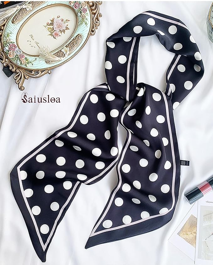 Purse Scarf For Handbags Head Scarves For Women's Hair Bags Scarfs Long Skinny Scarves Fashion Silky