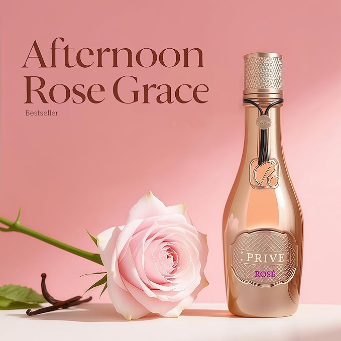 PriveRose Women's Gourmand Perfume Eau de Parfum - Bulagarian Rose,Almond,Orange Blossom & Vanilla Luxury Scent with 24H Longevity | 3.4 Fl Oz 80% Vol Seductive Edible Fragrance