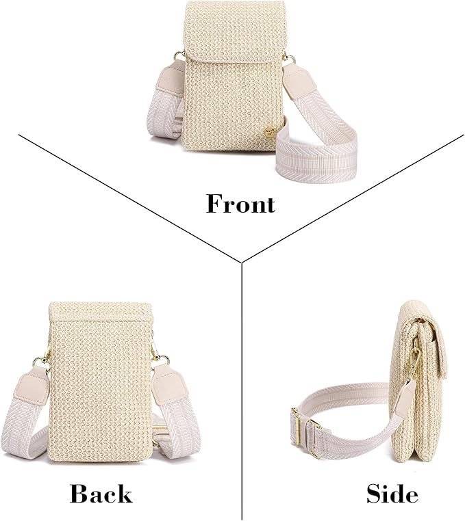MINICAT Straw Small Summer Purses for Women Crossbody Purse Beach Bags for Everyday Cruise Travel Vacation Essentials | Straw, Small, Summer, for Everyday, Cruise, Travel, Vacation, Essentials