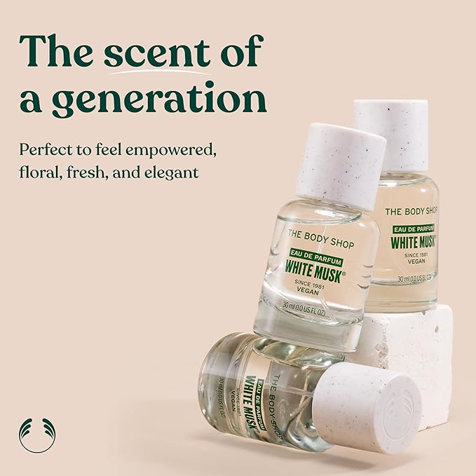 The Body Shop White Musk Eau De Toilette – Fresh, Floral Fragrance – Vegan – 2 oz