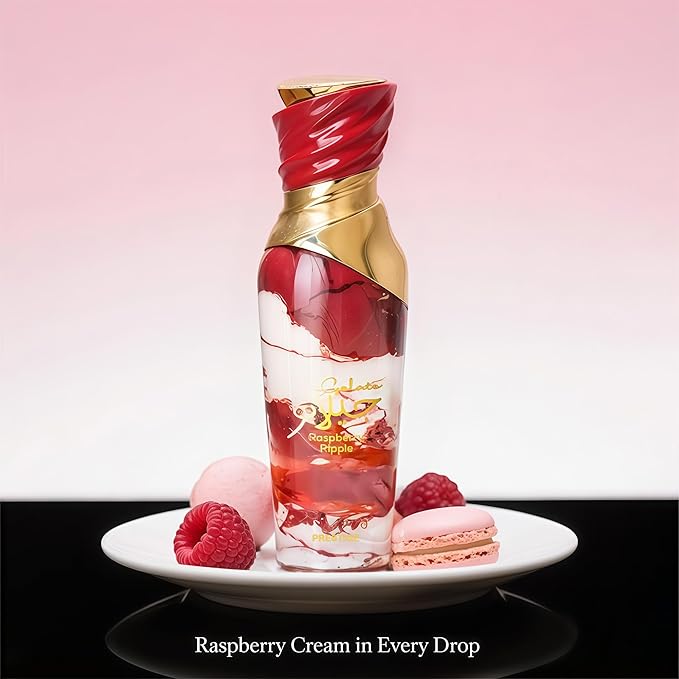 Gelato Paspberry Ripple Women's Perfume 3.4 Fl Oz Eau de Parfum - Vanilla, Moss, Caramel,Magnolia Fressia & Strawberry Luxury Scent with 24H Long Lasting Fragrance