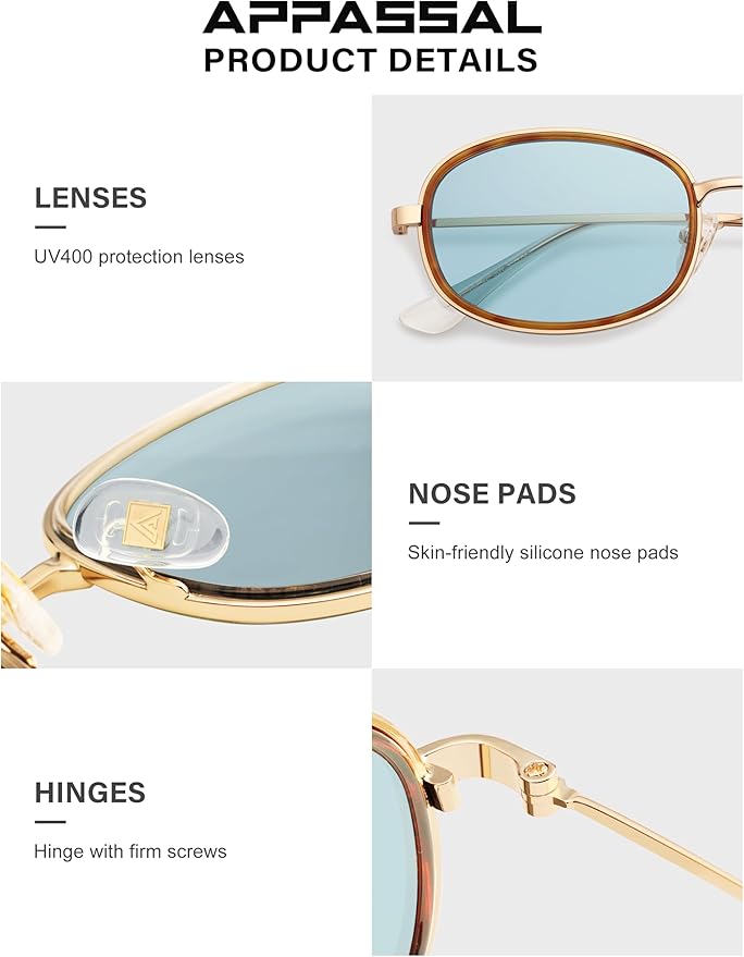Retro Oval Sunglasses for Women Men Trendy Large Round Y2k Sunnies AP3681