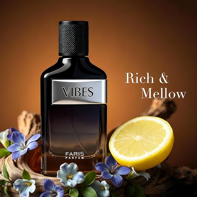 Vibes Men's Fresh Sage & Geranium Cologne 100ml Woody Seductive Eau de Parfum Premium Gift Fragrance