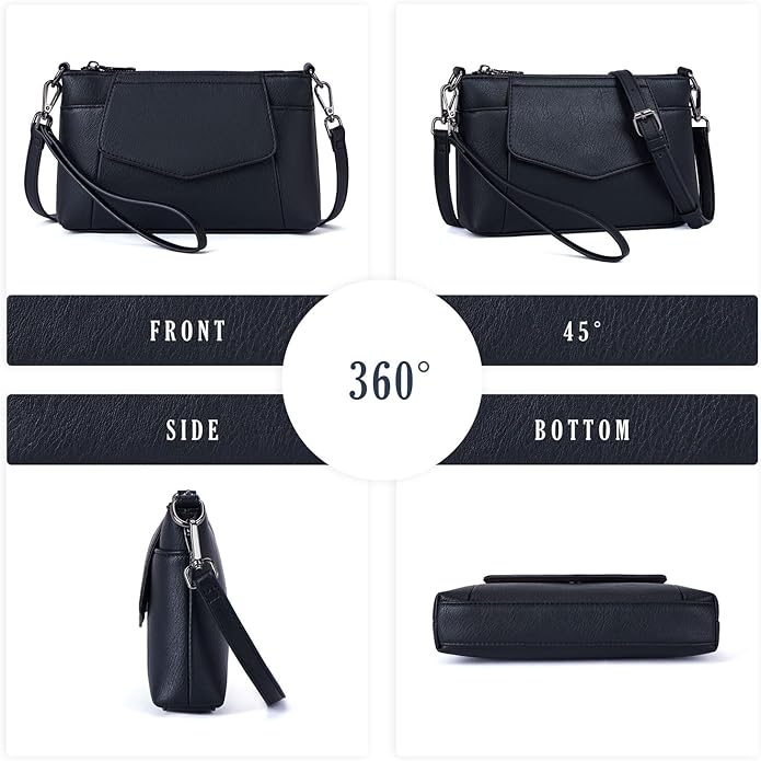 Small Crossbody Bags for Women, Cell Phone Bag Mini Over Wristlets Handbag Wallet Purse with Card Slots