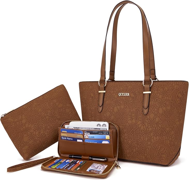 Purses And Wallets Set For Women Work Tote Satchel Handbags Shoulder Bag Top Handle Totes Purse With Matching Wallet