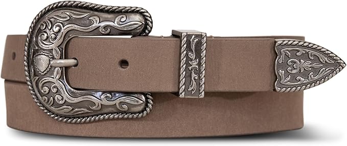 Lucky Brand Women's Western-Inspired Leather Belt | Classic | American Heritage | Casual | Vintage | Cowboy