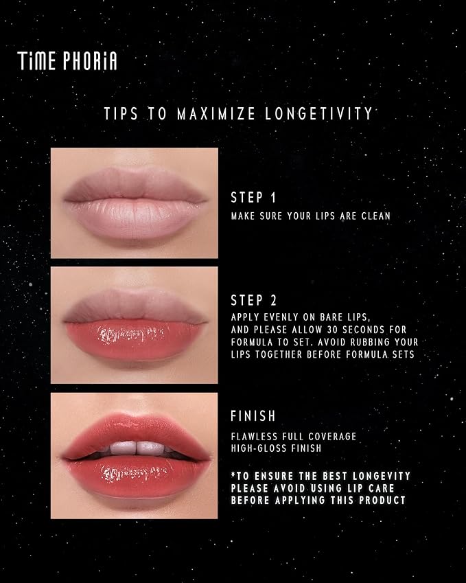Stellar Dust Lip Stain 04 Cherrion, Transfer-Proof & Smudge-Proof Lip Gloss, Cherry Pink Tinted Glossy Finish, High-Pigment Vibrant, Hydrating Lightweight Long-Lasting Lip Makeup for Women