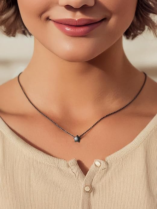 PROSILVER 925 Sterling Silver Necklace for Women | Dainty Delicate Adjustable Choker with Heart/Star/Moon/Vertical Bar Pendant, Hypoallergenic Tarnish Resistant Everyday Jewelry Gift for Her