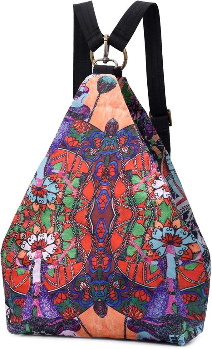 Black Butterfly Premium Backpack for Women, Bohemia Style Fashion Casual Daypack Backpack, Small Backpack Purse (20-multicolor)
