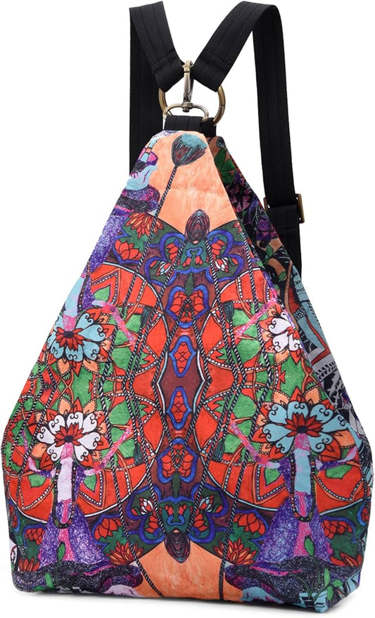Black Butterfly Premium Backpack for Women, Bohemia Style Fashion Casual Daypack Backpack, Small Backpack Purse (20-multicolor)