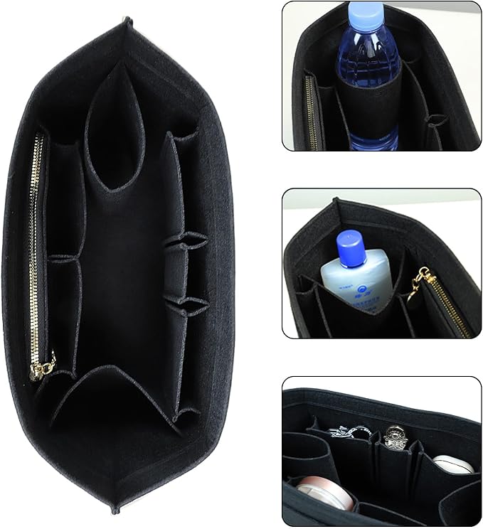 Purse Organizer For Longchamp Purse For Long Champ Le Pliage Insert organizer1012-25black-L