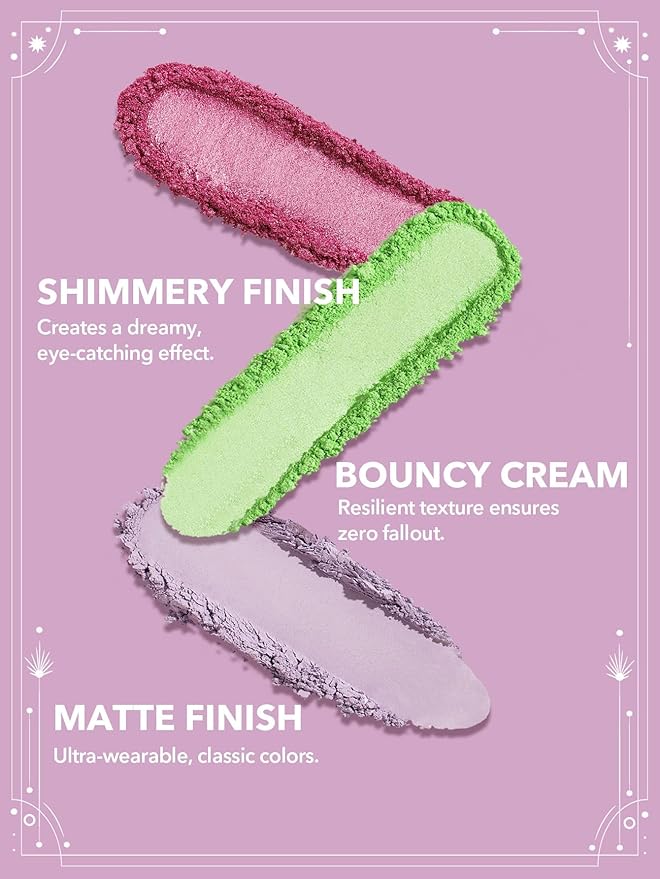 SHEGLAM Glitter Metallic Eyeshadow Palette 8-Color High Pigment Pink Green Blue Long Wearing Horoscope Collection Eye Shadow Palette - Loving Libra