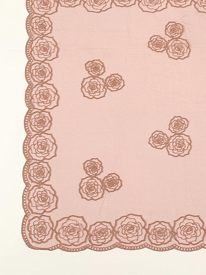 Floerns Women's Flower Embroidery Hair Scarf Headband Sheer Lace Hair Bandana
