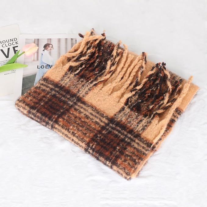 EXTREE Scarfs for Women Pashmina Silky Shawl Wrap for Evening Dressing Blanket Open Front Poncho Cape