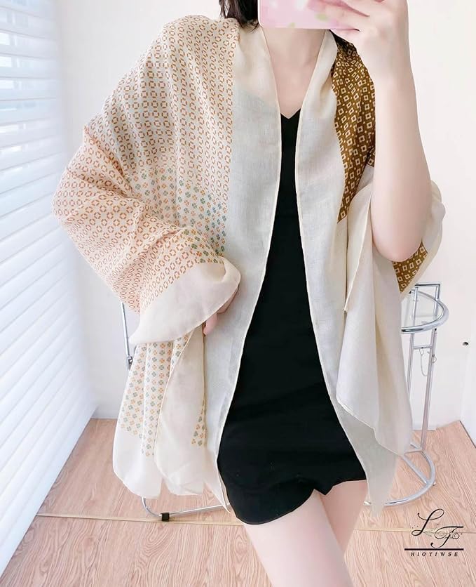 Shawl Scarf For Women Lightweight Scarves Floral Pattern Formal Evening Dressesformal Shawl Summer Wraps