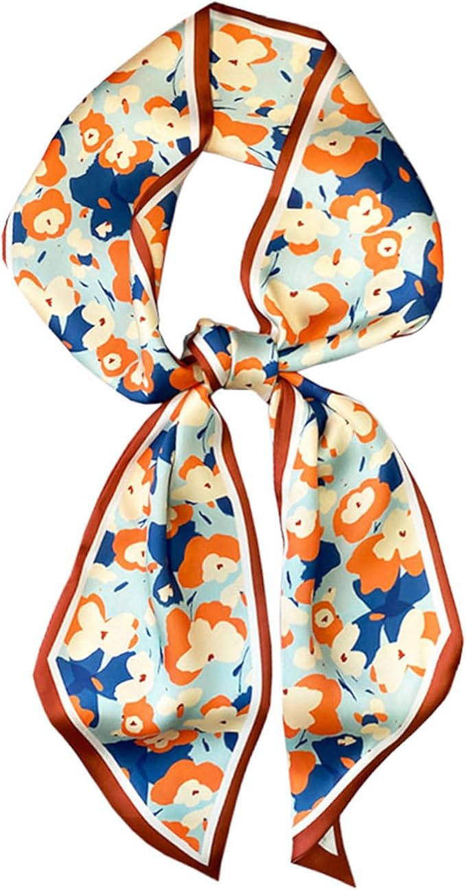 Purse Scarf For Handbags Head Scarves For Women's Hair Bags Scarfs Long Skinny Scarves Fashion Silky