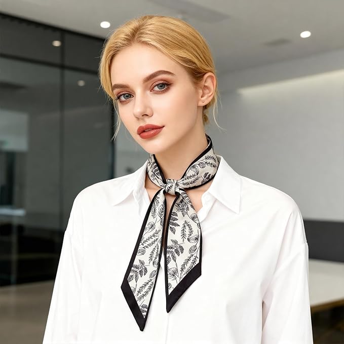 Purse Scarf for Women, Multifunctional Skinny Scarf for Bags Hair Neck Fashion Accessories