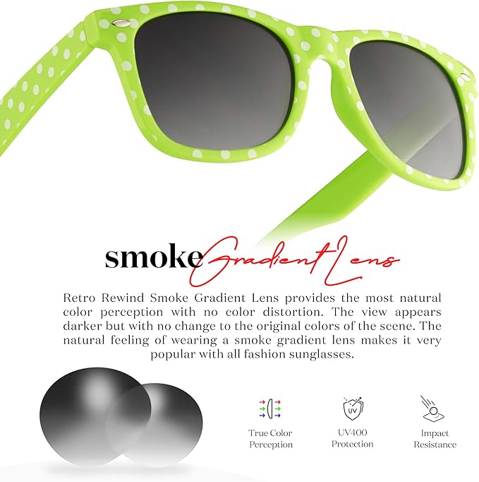 Retro Rewind Polka Dot Vintage Fashion Sunglasses for Women UV400
