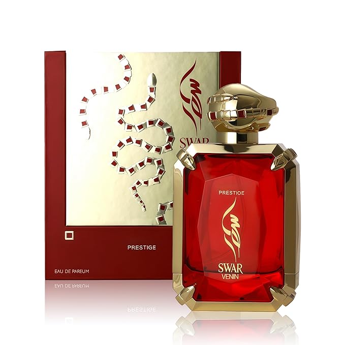 Swar Venin Women's Gourmand Perfume Eau de Parfum - Cherry,Rose, Cedarwood,Musk, Ambergris & Vanilla Luxury Scent with 24H Longevity | 3.4 Fl Oz 80% Vol Seductive Edible Fragrance