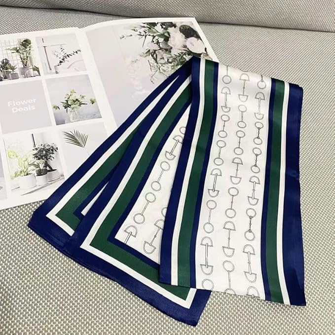 100% Mulberry Silk Ribbon Scarf for Hair Beach Head Wraps for Women Handbag accessories Necktie