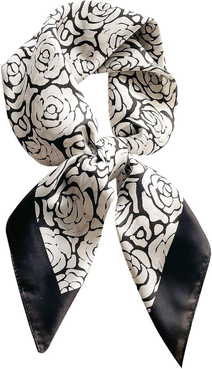 Satin Bandanas Head Scarf For Women Hair Scarves Accessories Lightweight Fashion Wrap Neck Silk Sleeping Headscarf