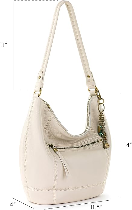 The Sak Sequoia Hobo Bag - Premium Large Leather Women's Handbag for Everyday & Travel - Durable Purse With Zipper Pocket
