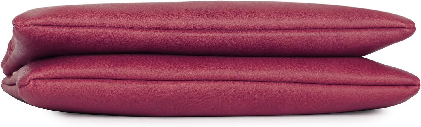 Solene Women's Lightweight Multi Compartment Wristlet Clutch Wallet Crossbody Bag