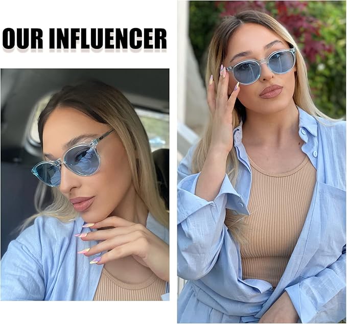 DUCO Polarized Sunglasses for Women Retro Round Women's Sunglasses Classic Vintage UV400 Shades DC1230