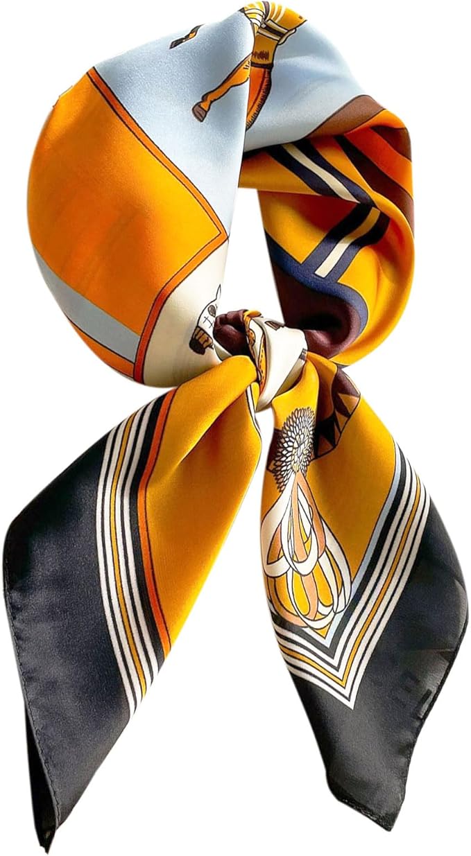 Satin Bandanas Head Scarf For Women Hair Scarves Accessories Lightweight Fashion Wrap Neck Silk Sleeping Headscarf