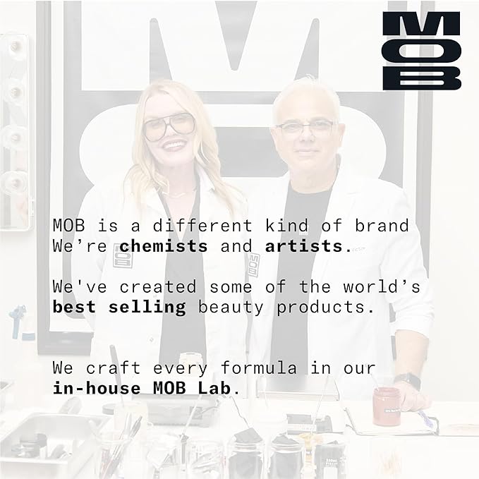 MOB Beauty Eyeshadow M32 Matte Gray Brown – Neutral Rich Smoky Shade for Sculpting or Accent, Talc-Free Vegan Cruelty-Free Skincare Infused Long Wear Sustainable Refillable Compact