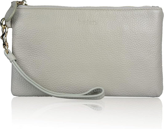 befen Genuine Leather Wristlet Clutch RFID Blocking Bag Cell Phone Wallet Purse Wristlet Wallet Purses and Handbags for Women